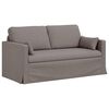 vidaXL Canap&eacute; 2 pcs Taupe 158 x 78 x 80 cm tissu