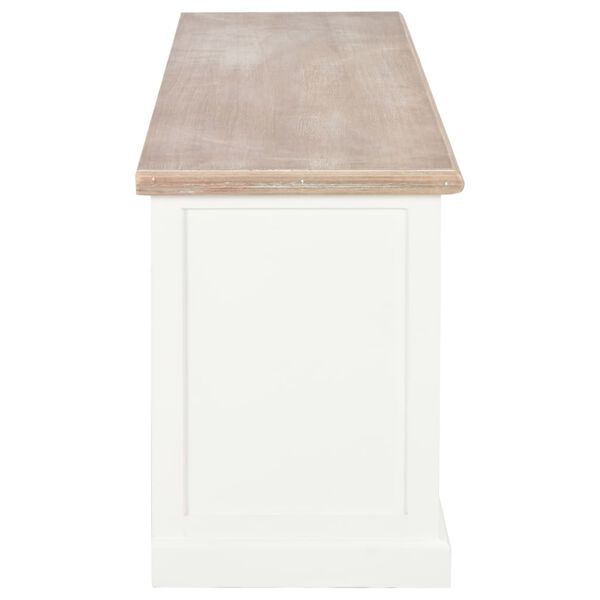 vidaXL Meuble TV Blanc 120x30x40 cm Bois