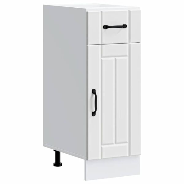 vidaXL Armoire de cuisine Lucca blanc bois d'ing&eacute;nierie