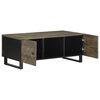 vidaXL Table basse noir 100x54x40 cm bois massif de manguier