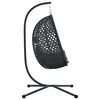 vidaXL Chaise suspendue Anthracite et noir 104 x 100 x 191 cm