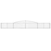 vidaXL Paniers à gabions arqués 3 pcs 400x30x40/60 cm Fer galvanisé