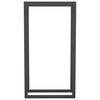 vidaXL Portant de bois de chauffage Noir mat 50x28x94 cm Acier
