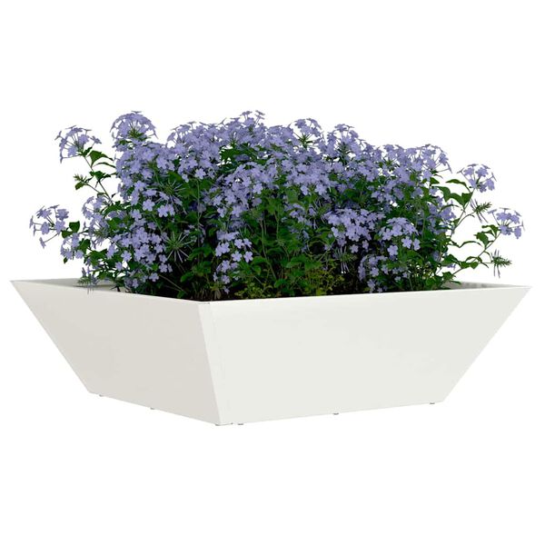 vidaXL Cache-pot de jardin 5 pcs Blanc 50 x 50 x 15 cm