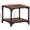 vidaXL Table basse 40x40x36 cm Bois de r&eacute;cup&eacute;ration massif