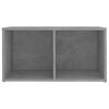 vidaXL Meubles TV 2 pcs Gris b&eacute;ton 72x35x36,5 cm Bois d'ing&eacute;nierie