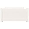 vidaXL Lit pour chien Blanc 75,5x55,5x28 cm Bois de pin solide