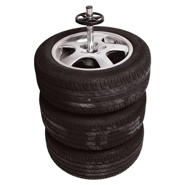 Carpoint Porte-pneu avec housse Aluminium Noir