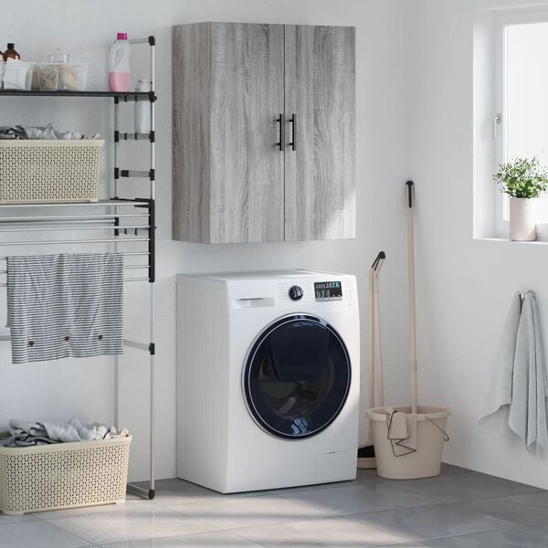 vidaXL Armoire murale sonoma gris 69,5x34x90 cm