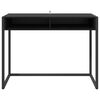 vidaXL Bureau Ch&ecirc;ne noir 100 x 50 x 75 cm Bois d'ing&eacute;nierie