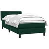 vidaXL Sommier &agrave; lattes de lit et matelas vert fonc&eacute; 100x220cm velours