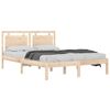 vidaXL Cadre de lit sans matelas 140x200 cm bois massif