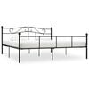 vidaXL Cadre de lit Noir M&eacute;tal 200 x 200 cm