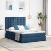 vidaXL Lit avec rangement et matelas Bleu 140 x 200 cm Polyester