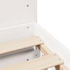 vidaXL Cadre de lit sans matelas blanc 120x190 cm bois de pin massif