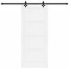 vidaXL Porte coulissante ORKDAL Blanc 86 x 198,5 cm Pin massif