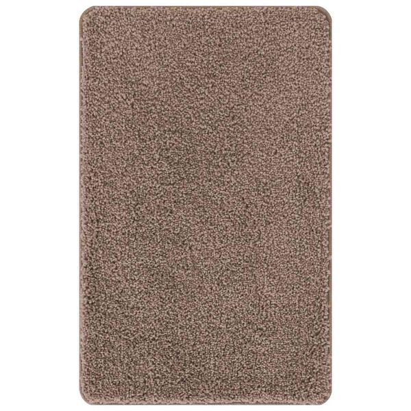 vidaXL Tapis de bain antid&eacute;rapant Marron 60 x 90 cm PP