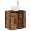 vidaXL Vanit&eacute; de lavabo mural Bois ancien 49,5 x 41 x 64,5 cm