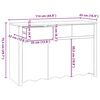 vidaXL Buffet Drammen Blanc 114 x 43 x 75.5 cm Bois de pin massif
