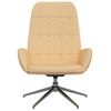 vidaXL Chaise de relaxation Cr&egrave;me Similicuir daim