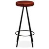 vidaXL Ensemble de bar 9 pcs Bois de récupération et cuir véritable