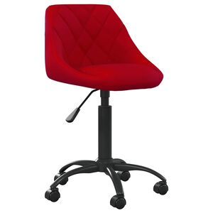 vidaXL Chaise de salle &agrave; manger Rouge bordeaux Velours