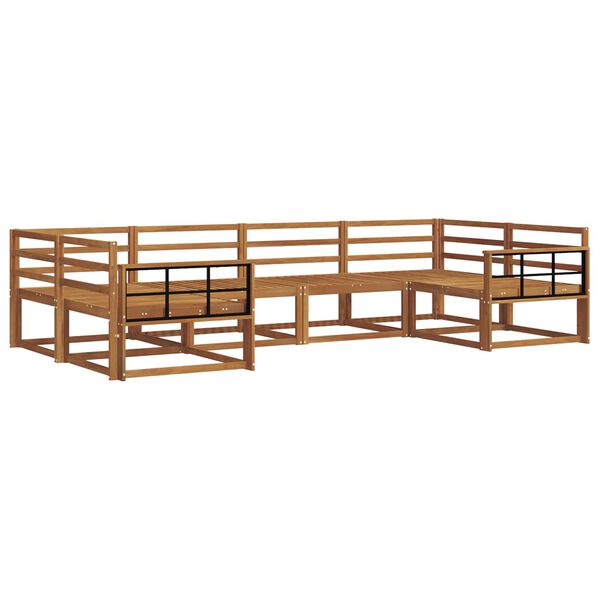 vidaXL Ensemble de canap&eacute;s d'ext&eacute;rieur 6 pcs Naturel