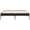 vidaXL Cadre de lit sans matelas noir 135x190 cm