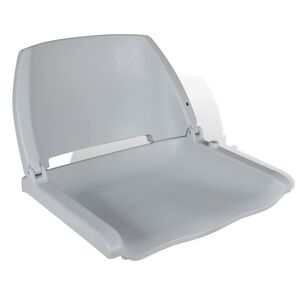 vidaXL Si&egrave;ge pliant de bateau et dossier sans coussin gris 48x51x41 cm