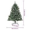 vidaXL Sapin de No&euml;l artificiel Vert 150 cm PVC, plastique et acier