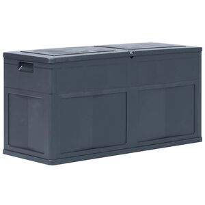 vidaXL Bo&icirc;te de rangement de jardin 320 L Noir