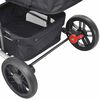 vidaXL Poussette/Landau de b&eacute;b&eacute; 2-en-1 Aluminium Gris et Noir