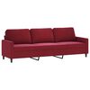 vidaXL Ensemble de canap&eacute;s 4 pcs avec coussins Rouge bordeaux Velours