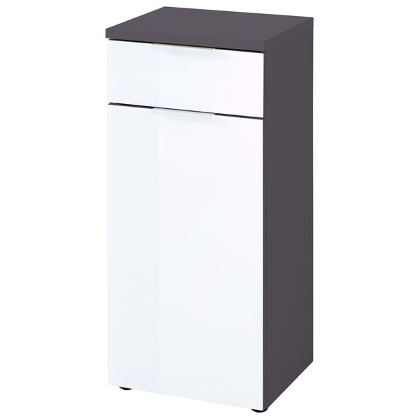 Germania Armoire de sol de salle de bain GW-Pescara Blanc et graphite