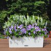 LECHUZA Jardinière BALCONERA Cottage 50 ALL-IN-ONE Blanc
