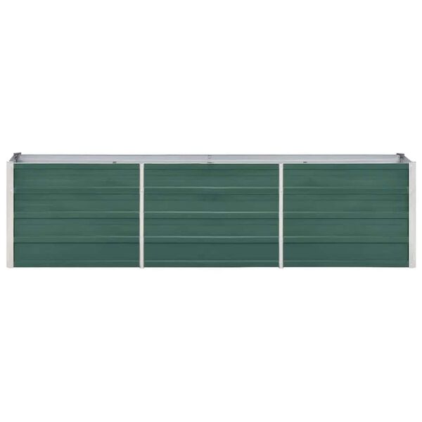 vidaXL Lit surélevé de jardin Acier galvanisé 240x40x45 cm Vert