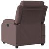 vidaXL Fauteuil de massage inclinable Marron fonc&eacute; Tissu