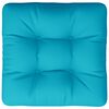 vidaXL Coussin de palette turquoise 50x50x12 cm tissu