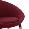 vidaXL Chaise de salle &agrave; manger Rouge bordeaux Tissu