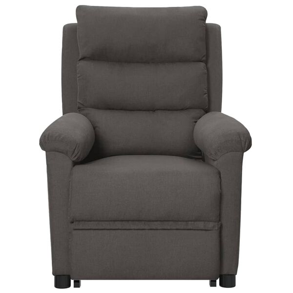 vidaXL Fauteuil Gris fonc&eacute; Tissu