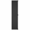 vidaXL Armoire de rangement d'extérieur gris et noir 97x37x165 cm PP