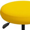 vidaXL Tabouret de massage Velours Jaune moutarde