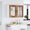 vidaXL Armoire murale de cuisine avec porte en verre Kalmar vieux bois