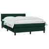 vidaXL Sommier &agrave; lattes de lit et matelas vert fonc&eacute; 140x210cm velours