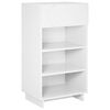 vidaXL Cabinet &agrave; chaussures 48 x 38 x 87,5 cm Bois d'ing&eacute;nierie Blanc