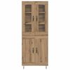 vidaXL Haut Armoire Ch&ecirc;ne artisanal 69,5 x 34 x 90 cm