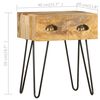 vidaXL Table de chevet 40 x 30 x 50 cm Bois de manguier massif