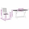 vidaXL Ensemble de salle &agrave; manger pour jardin 5 pcs Gris