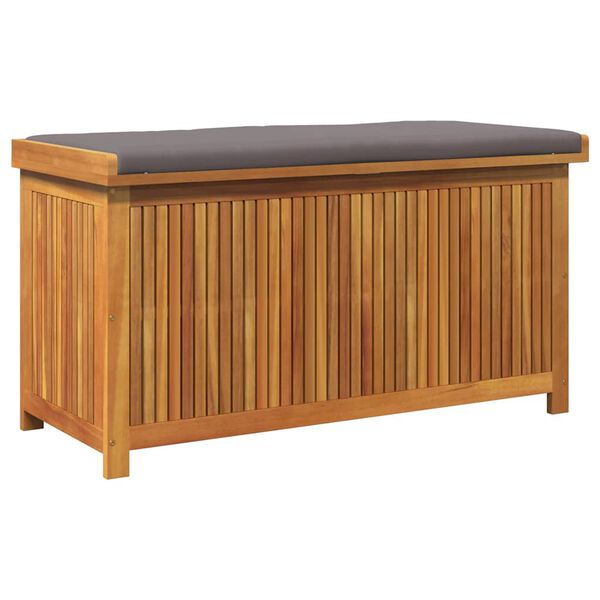 vidaXL Bo&icirc;te &agrave; coussins d'ext&eacute;rieur 113x50x60,5cm bois massif d'acacia