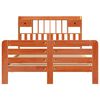 vidaXL Lit biblioth&egrave;que sans matelas cire marron 140x190 cm pin massif
